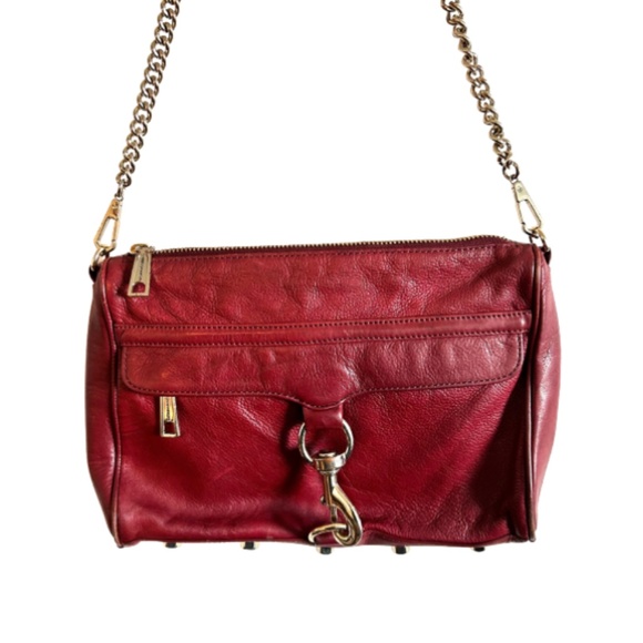 Rebecca Minkoff Handbags - Rebecca Minkoff Burgundy Crossbody Leather Purse